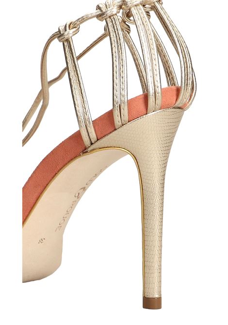 GOLD & ROUGE SANDALI DORITA IN PELLE E CAMOSCIO GOLD&ROUGE | Scarpe | DORITAROSE GOLD